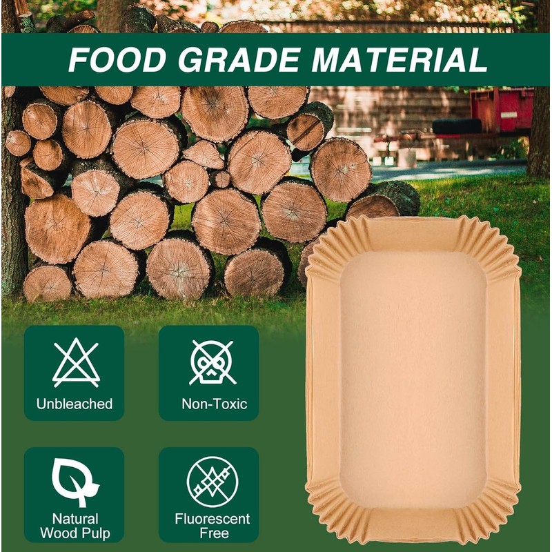Air Fryer Disposable Paper Liners for Ninja Dual Airfryer Accessories,