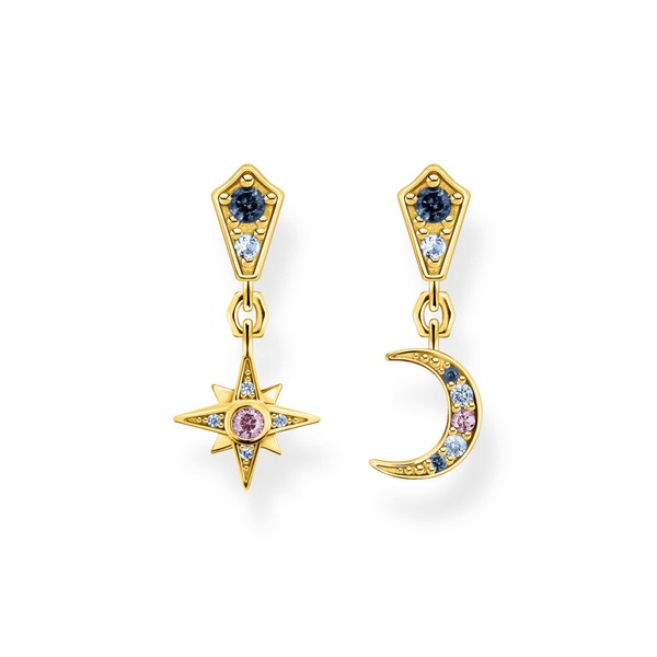 THOMAS SABO Sabo H2207-959-7 Royalty Star and Moon Earrings with