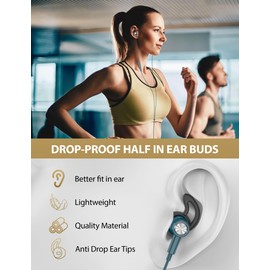 iMangoo for Apple Lightning Headphones MFi-Certified Wired Earbuds Blue | Magnetic Larger Ear Buds Earphones with Anti-Drop Tips Corded Headset Cord for iPhone 14 Plus 13 Pro Max 12 Mini 11 XS XR 8