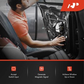 A-Premium Power Window Lift Motor Compatible with Ford Focus 2012-2018 Transit Connect 2014-2018