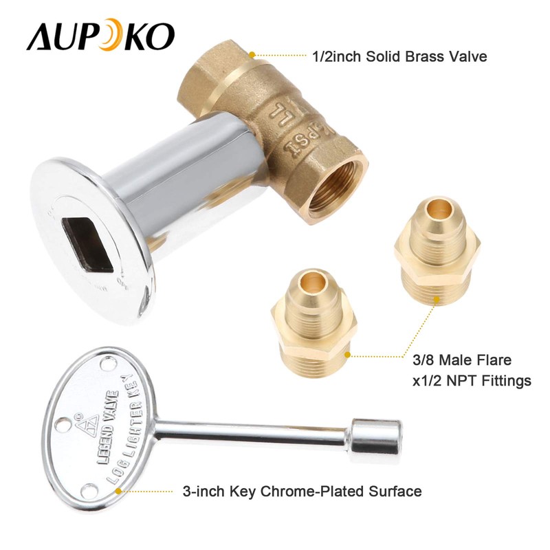 Aupoko Fire Pit Installation Kit with 150K BTU Propane Gas