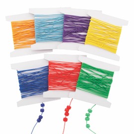 Baker Ross 7 x Rainbow Elastic Bands FE490
