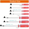 Triangle Screwdrivers Set 7 Sizes 1.4mm 1.8mm 2.0mm 2.3mm 2.7mm