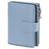 GAEKEAO Small Wallets for Women Leather RFID Blocking Bifold Zipper