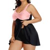 Aqua Eve Plus Size Two Piece Swimsuits for Women Tankini