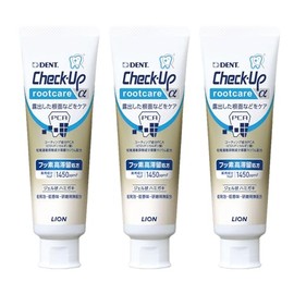 Lion Gel Mild Mint Check-Up Rootcare Toothpaste, 3.2 oz (90 g), 1,450 ppm Fluoride, Pack of 3, 9.6 oz (270 g)