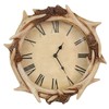 BLACK FOREST DECOR Faux Antler Wall Clock