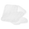 QWORK White Microfiber Dusting Gloves, 60 Pieces Dusting Mitt, Wipes