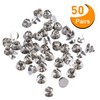 Canomo 50 Pairs Butterfly Pin Backs with 15mm Tie Tacks