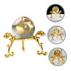FUNOMOCYA 1set Crystal Ball with Stand Clear Decorative Sphere for