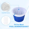 SNONESIY Pack of 10 pool skimmer socks, white filter socks,