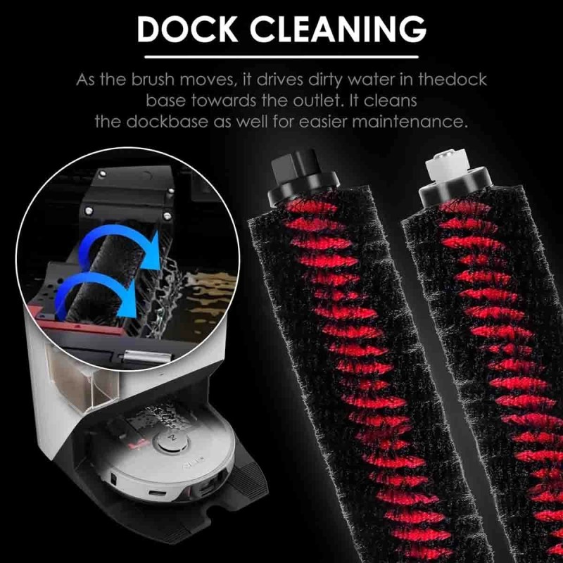 For Roborock 3 Pack High-Speed Cleaning Brush for roborock S8
