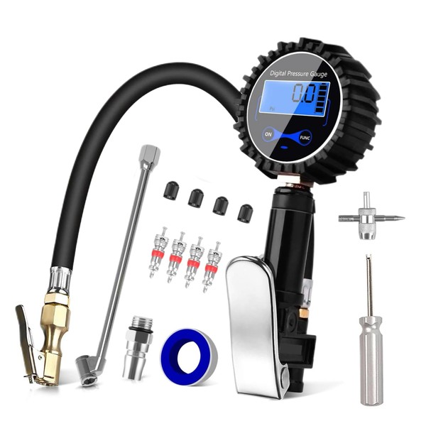 Stynxro Air Gauge, Car Tire Gauge, Air Pressure Chuck Gun,