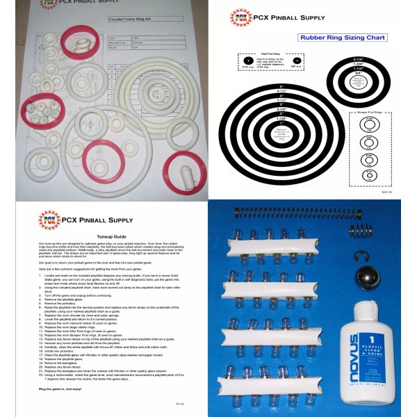 1980 Gottlieb CounterForce Pinball Machine Tune-up Kit - aka Counter