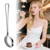 5-Piece Stainless Steel Soup Spoon Set - Versatile for Dining,