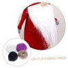 jojofuny 4pcs Faux Fur Fabric Beards for Crafting Soft Trim