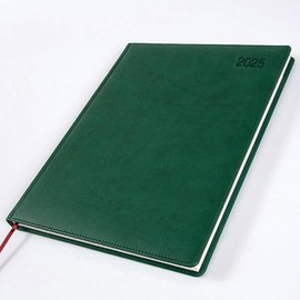 2025 Ambassador Desk Diary - Week to View - Green - Brandhide - 402