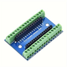 ROBOJAX Nano V3.0 Controller Terminal Adapter Expansion Board Nano IO Shield Simple Extension Plate for Arduino AVR ATMEGA328P (Nano 3 Expansion Board)