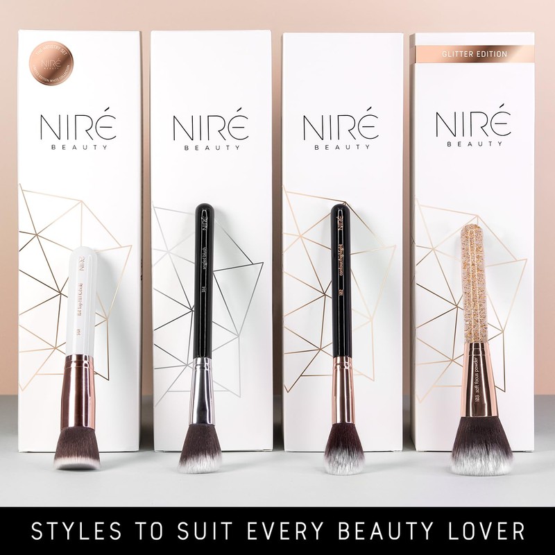 Niré Beauty 15piece Award Winning Glitter Makeup Brushes: Cute Makeup
