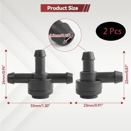 2 Pcs Windscreen Washer Jets,ABS Car Windscreen Washer Check Valve Replacement for 9178897,31391513,Compatible with C30 C70 S40 S60 S80 V50 XC60 XC70 XC90