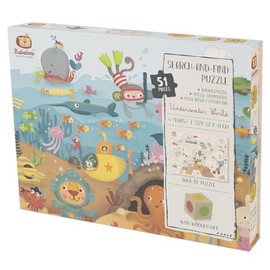 Underwater World Search-and-Find Puzzle | 4+ Years | Size 20.5" x 16" | Problem Solving | 51 Piece Puzzle | Puzzles Collection |