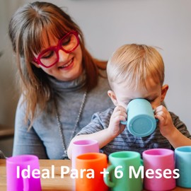 PopYum Set 2 Vasos Entrenadores De Silicón Suave Sin Bpa 5oz