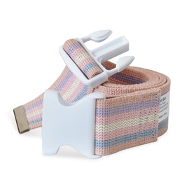 NYOrtho Plastic Buckle Gait Belt - Adjustable Machine Washable Strong and Durable Material Latex Free, Pastel, 72"