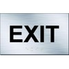 ADA Exit Sign Aluminum Panel Raised Letters and Braille (5"