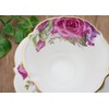 roiyarua-den Cup & Saucer Bone China 240ml Rose Pattern Purple