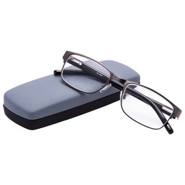 EYEGUARD Readers Metal Deluxe Rectangular Reading Glasses for Men 3.50