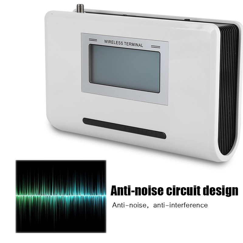 GSM Wireless Terminal Fixed Phone With LCD Connect Alarm