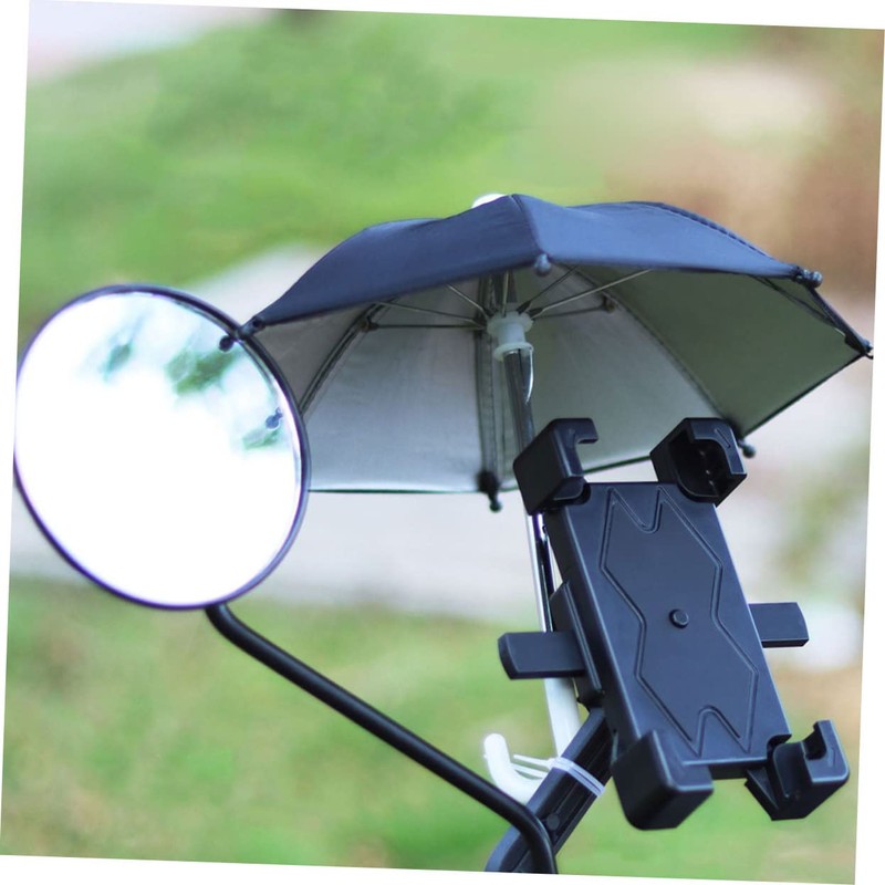 CAXUSD 4 Pcs Compact Phone Umbrellas Decorative Small Umbrellas for