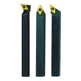 Proxxon 24555 Set of Steel Holders with Carbide Reversible Plates 8 x 8 mm for Lathe PD230/e & PD250/e