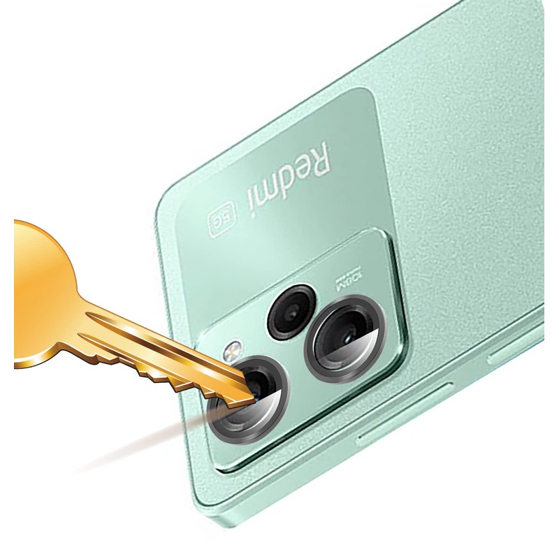 GIOPUEY Camera Protection for Redmi Note 12 Pro 5G, [2-in-1