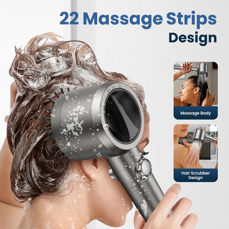 JOMST Filtered Shower Head with Handheld,High Pressure Shower Head 4