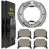 Caltric Front Brake Pads & Rear Brake Shoes for Suzuki