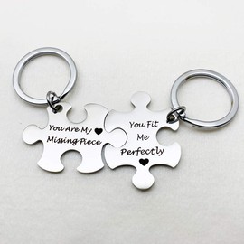 Couple Keychains Gifts for Him and Her, Couples Gifts for Boyfriend and Girlfriend, Valentine's Day Gift for His Her Husband Wife Birthday Christmas Gifts