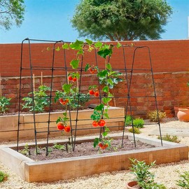 Cucumber Trellis for Climbing Plants Outdoor Tomato Cages Raised Garden Bed Garden Trellis Plant Support Tomato Trellis Supplies Zucchini Vegetables Fruit