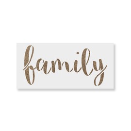 Family Stencil Template for Walls and Crafts - Reusable Stencils for Painting in Small & Large Sizes