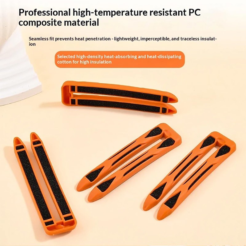 12 Pieces Hair Perm Rods U-shaped Perming Insulation Clip Set