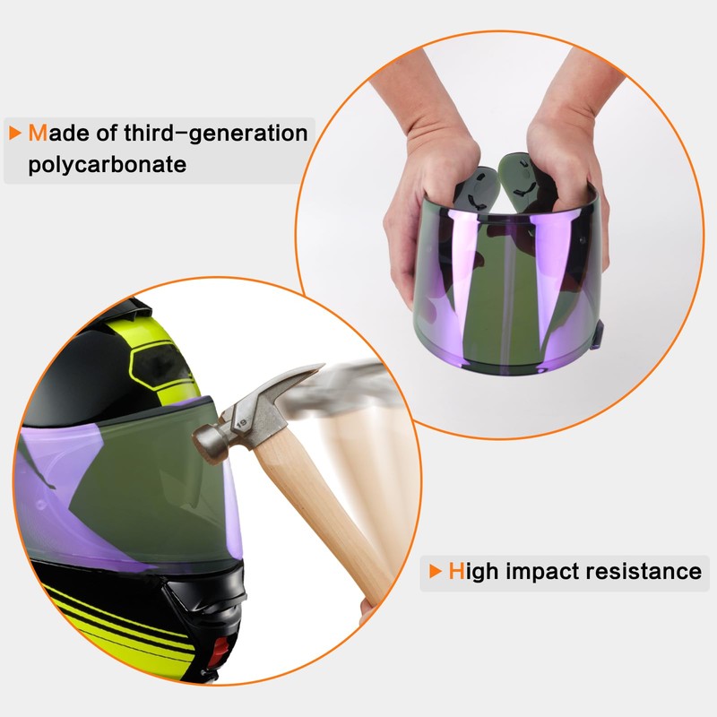 LKV RF-1200 RF 1200 Visor Replacement - CWR-1 Motocycle Helmet