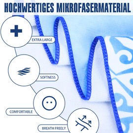 LXTOPN Beach Towel XXL 200 x 145 cm, Microfibre Beach Towel Women's Large Towel Sand-Free Bath Towel Beach Blanket Women's Beach Towel