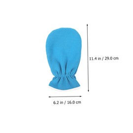 FOMIYES 2 Pairs Exfoliating Bath Gloves Moisturizing Gloves Washable Spa Mittens for Exfoliation Hand Mask Mittens