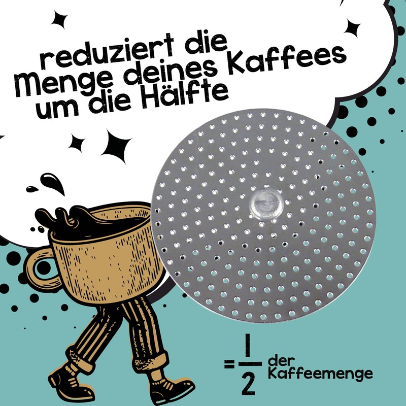 Morgenheld Flow Espresso Maker Stainless Steel with Reducing Strainer -
