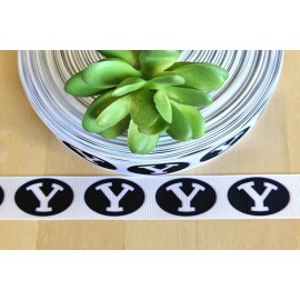 Unbranded 7/8" (1 YD) Brigham Young University Grosgrain Ribbon BYU Collegiate Ribbon - 7/8"
