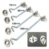 Cast Iron Galvanised/Silver Cabin Hook and Eye Shed Gate Door