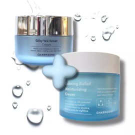 Day & Night 참존 MD추천 데이앤나이트 수분크림 2종(실키베일밸벳50ml+카밍릴리프크림팩70ml) Dr. Jart+ Day and Night Moisturizing Cream 2-piece set (Silky Veil Velvet 50ml + Calming Relief Cream Pack 70ml)