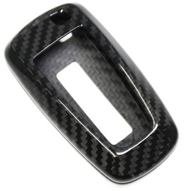 Carbon Fiber Key Fob Cover for Ford F-150 150 Bronco Raptor R Off-Road 2018 2019 2020 2021 2022 2023 2024,Only for Raptor,Remote Key Case (Black Without Vent)