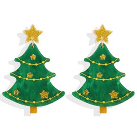 Christmas Tree Earrings Christmas Star Dangle Earrings for Women Cosplay Party Jewelry Accessory for Girls Christmas Birthday Gifts