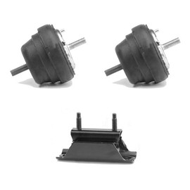 Engine Mount Kit - 3-Piece - Compatible with 1988-1997 Ford Ranger 2.3L 4-Cylinder 4WD, 2WD (Fits 1988 2.0L and 2.3L 4-Cylinder)